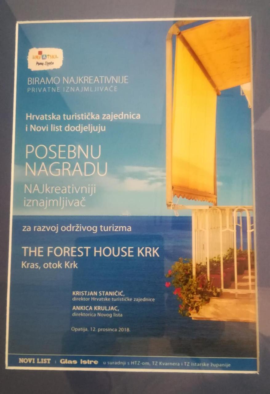 The Forest House Krk 1 Kras Εξωτερικό φωτογραφία